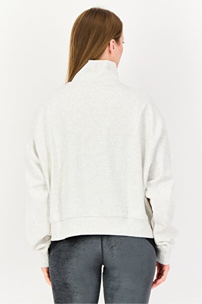 New Balance Women Sportswear Fit Outdoor Sweatshirt, Heather Grey