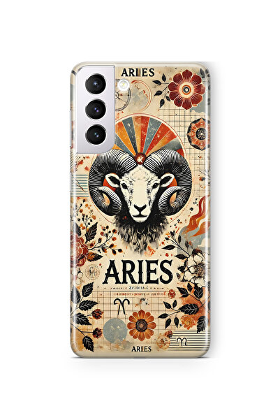 FLAMENKO حافظة هاتف شفافة بنمط برج الحمل لهاتف سامسونج جالاكسي S22