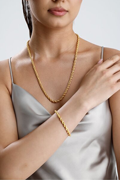 ZÜMRÜT SARRAF 14 Ayar Altın Halat Zincir Kolye 2 mm