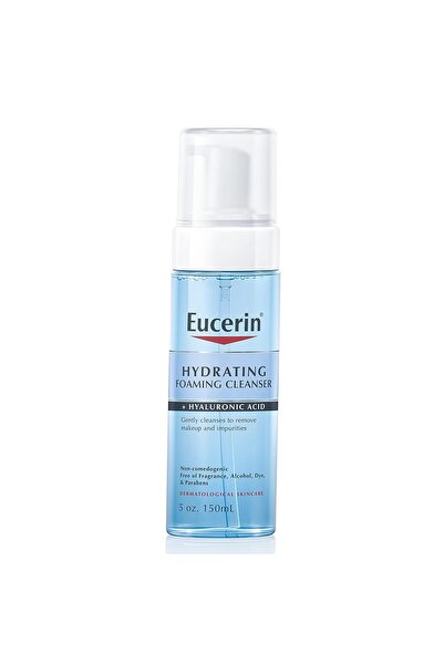 Eucerin منظف الوجه الرغوي المرطب اليومي بحمض الهيالورونيك، 5 أونصة سائلة