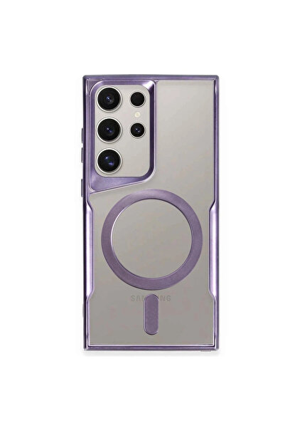 NewFace غطاء سيليكون ماج سيف لهاتف سامسونج جالاكسي إس 24 ألترا من إم تي إكس د...