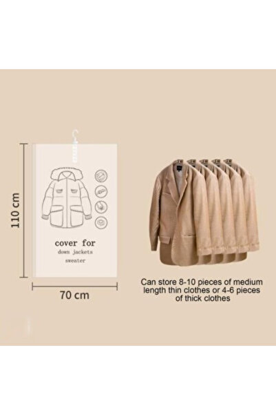 LUXER Σακούλα ηλεκτρικής σκούπας για την αποθήκευση ογκωδών ρούχων με κρεμάστ...