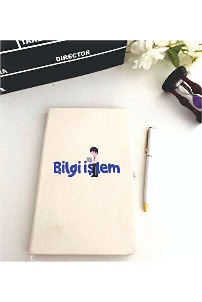 LİNOVERA Information Process Printed Notebook Pen Set