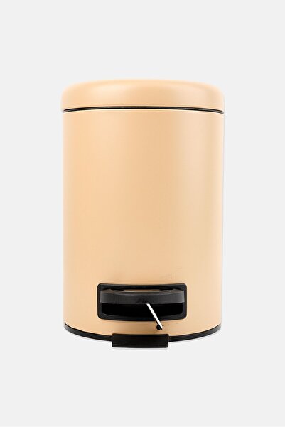 Muy Mucho Stainless Steel Step Trash Bin, Tan