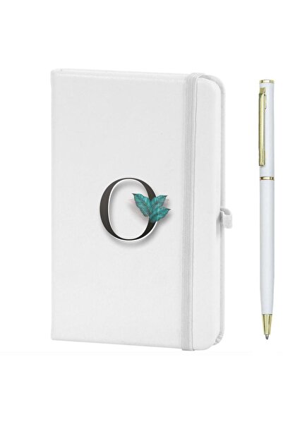 LİNOVERA Letter O Flower Printed Notebook