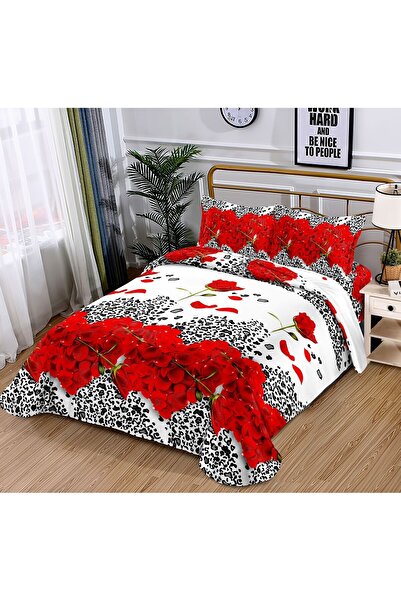 Casa de Vis Double bed linen set, satin cotton, 220 x 230 cm, 4 pieces, multi...