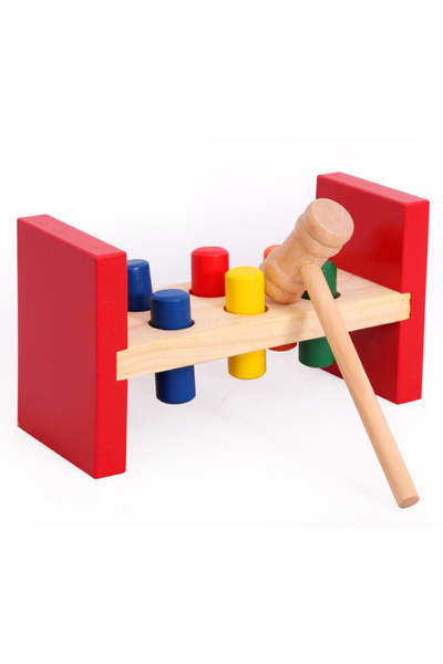 OEM Joc de dexteritate din lemn cu ciocanel – Montessori pentru copii