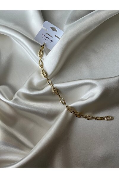 XUPING JEWELRY 14K Altın Kaplama Zirkon Taşlı Bileklik