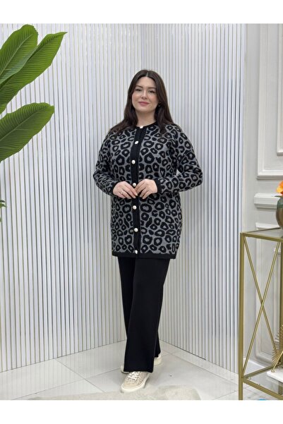 GK Leopard Patterned Knitwear Set