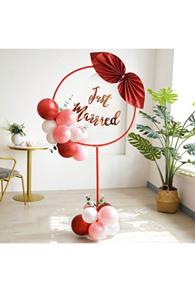 Noone 170 cm High, 80 cm Diameter Circle Balloon and Decoration Stand (Excluding Balloons)