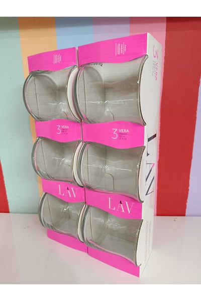 DEKOR ZÜCCACİYE HOME Lav 6-Piece Short Soft Drink Glasses