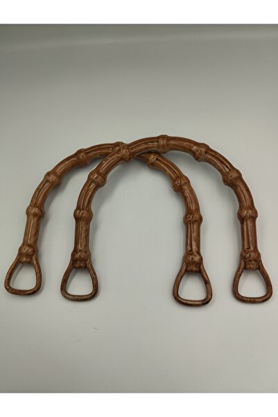 Zeyora Bambu Görünümlü Plastik Çanta Sapı, Çanta Aksesuarı