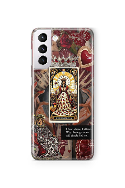 FLAMENKO حافظة هاتف شفافة متوافقة مع هاتف سامسونج جالاكسي S22 بنمط الإمبراطور...