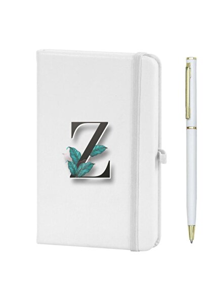 LİNOVERA Letter Z Floral Printed Notebook