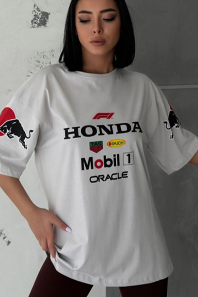 ESSFASIHON με τύπωμα oversized Μπλούζα