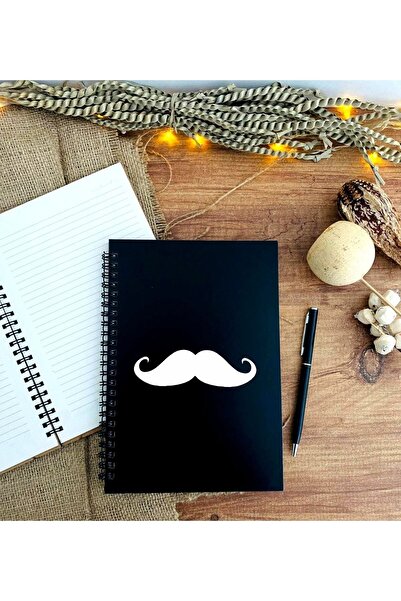 CVCWOOD Father's Day Moustache Printed Pen Notebook Set