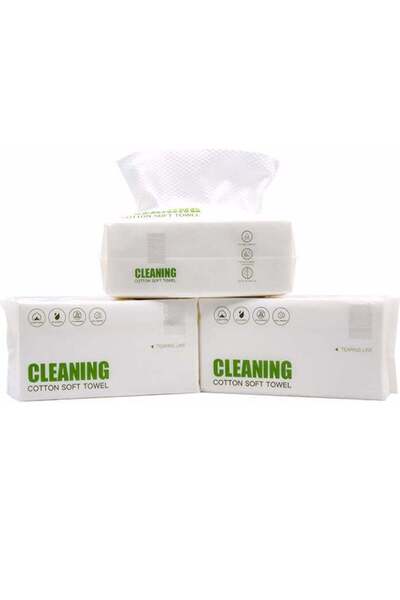 007 مناشف وجه ميجا سكاي تاتش القطنية السميكة للاستخدام مرة واحدة، مزيلة للمكي...