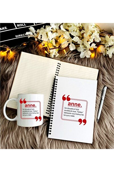 LİNOVERA Mother's Day Notebook Pen Cup Set