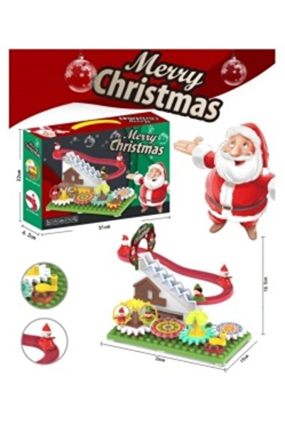 CREATIVE Interactive toy for children 3 years+, Christmas track with Santa Claus on a slide, Multicolor