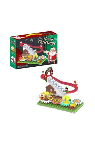 CREATIVE Jucărie interactivă pentru copii de 3 ani+, pistă de Crăciun cu Moș Crăciun pe tobogan, multicoloră