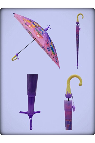 Rainwalker Ayaklı Bardaklı Ve Düdüklü Eğlenceli Dondurma Külahlı Otomatik Mekanizmalı Çoçuk Şemsiyesi