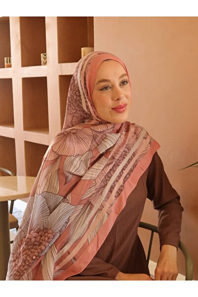 Modakaşmir Şal din bambus cu model Seraflora