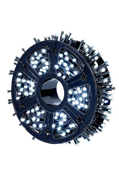 WXZ SHOP Instalatie de Craciun 120m, LED Alb Rece, Fir Negru, 8 Jocuri, IP44, Rezistenta Ploaie