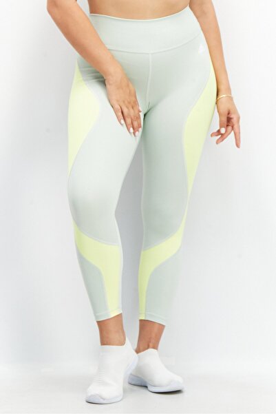 adidas Women Tight Fit Essential Training 7/8 Leggings, Light Green Combo