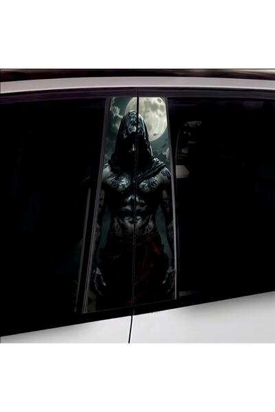 Avex Set de 2 autocolante decorative pentru stâlpii de ușă, imprimare autocol...