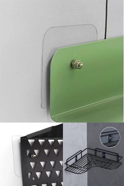 Yu Su Tools Kendinden Vidalı Duvara Delmenize Gerek Bırakmayan Süper Güçlü Yapışkanlı Raf Tutucu 15'li Askı Seti