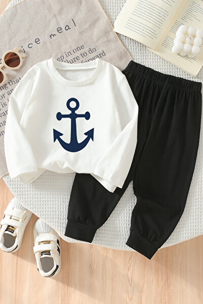 ADABEBEK Premium Çapa Printed Lower Upper Baby Set 24595