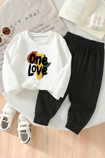ADABEBEK Premium One Love Printed Bottom Top Baby Set 24594