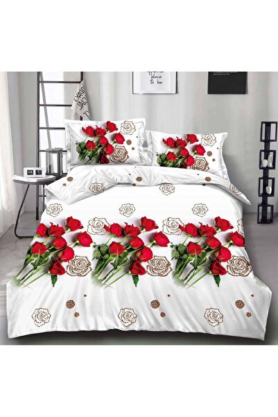 Casa de Vis Double bed linen set, satin cotton, 220 x 230 cm, 4 pieces, multi...