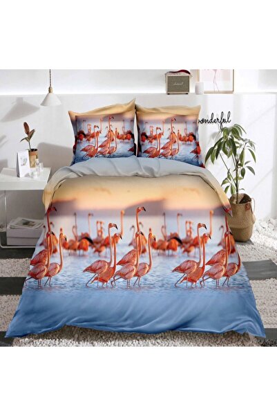 Casa de Vis Double bed linen set, satin cotton, 220 x 230 cm, 4 pieces, multi...