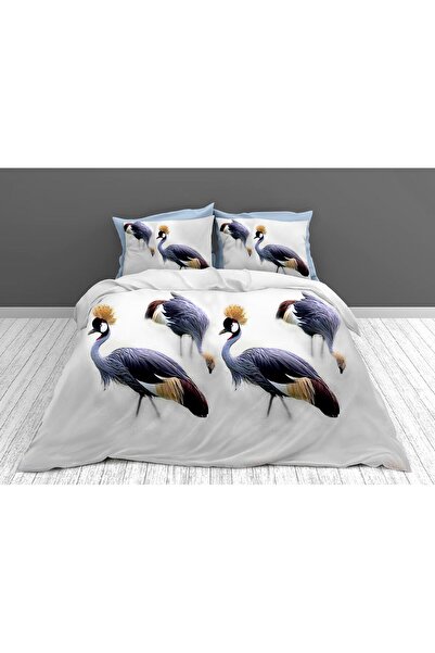 Casa de Vis Double bed linen set, satin cotton, 220 x 230 cm, 4 pieces, multi...