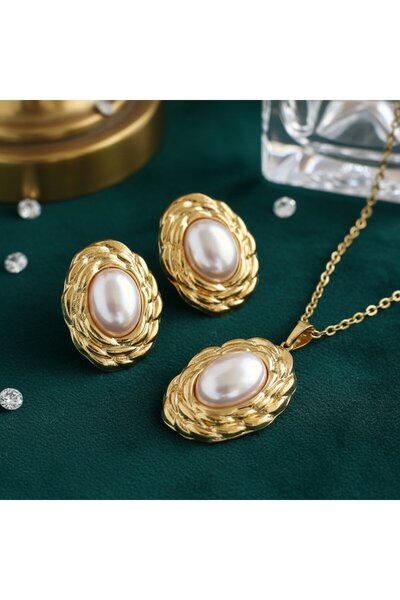 KEVSA Jewelry Set colier și cercei din oțel inoxidabil - LPD1468