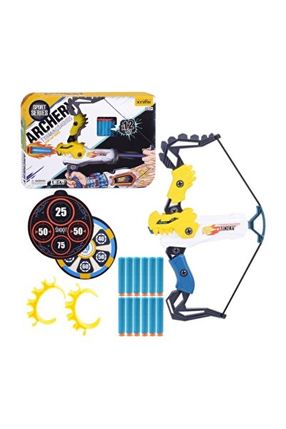CREATIVE Crossbow set with target and 12 soft bullets, for children 3 years+, blue-yellow