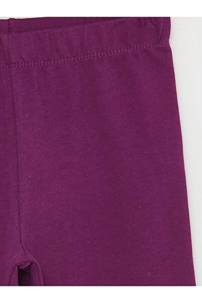 LC Waikiki Lcw Kids Purple Elastic Waist Basic Girls' Long Leggings