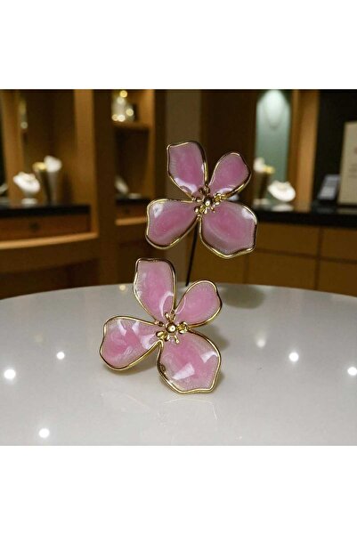 Kedi Limon Mineli Renkli Çivi Çiçek Küpe