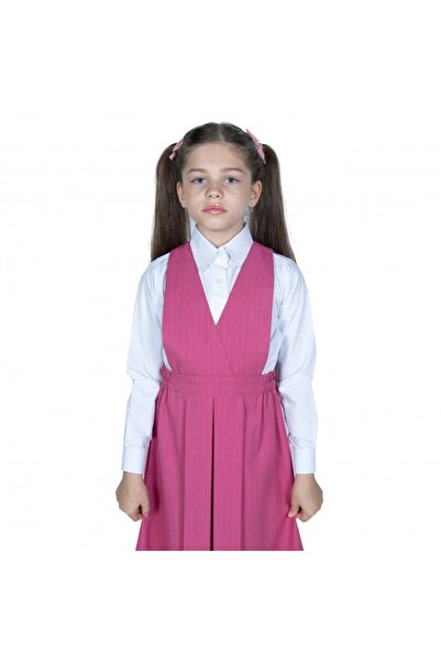 Kenzy Primary School Pinafore Pink with White Shirt - Model 14