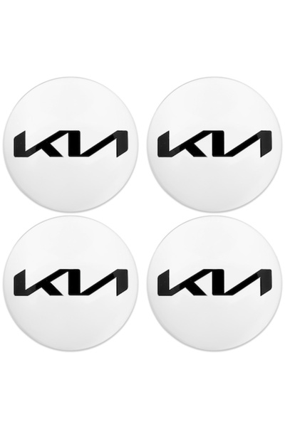 OEM Capace de jantă Kia, set de 4, 58 mm, argintiu-negru, plastic și aluminiu