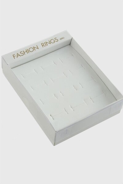 ZERO LAND علبة خواتم من تيك إم آر تي مع 12 إسفنجة (84456) - أبيض