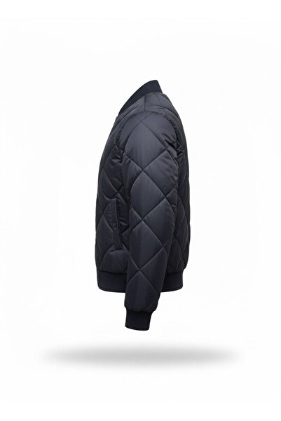 Pastel BAKLAVA DESENLİ BOMBER MONT