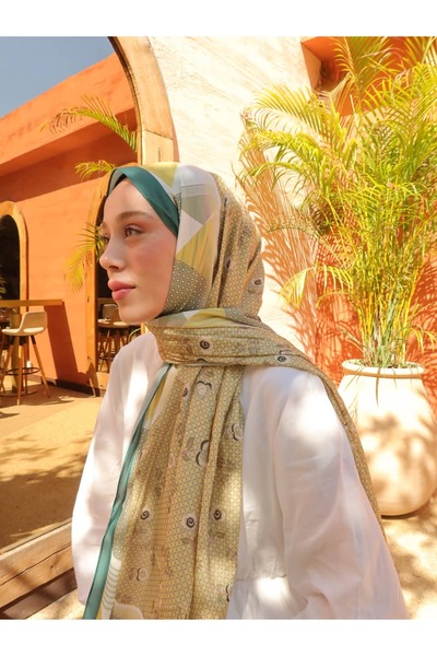 Modakaşmir Nura Desen Medine İpeği Şal