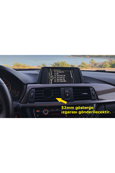 PTgarage غطاء عدادات لسيارات بي إم دبليو F30 - F31 - F34 و F35 موديلات 2012 - 2018، مقاس 52 ملم