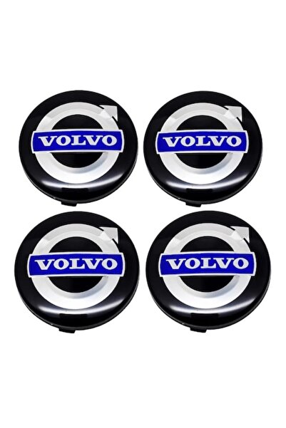 MAF Set de 4 capace centrale pentru jante din aliaj, negre/albastre, 64 mm, p...