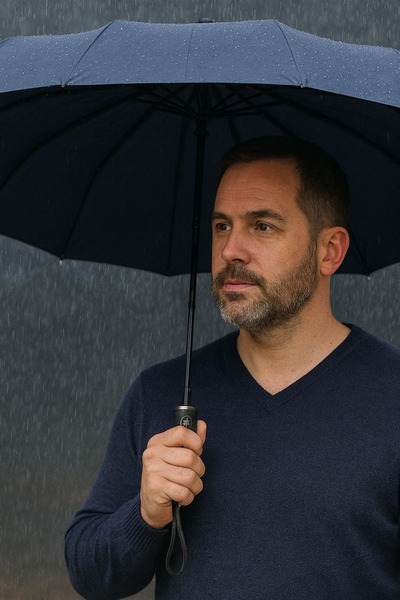 Bosile 16 Telli Tam Otomatik Şemsiye – R Siyah & Lacivert Renk, Özel Kılıf ve...