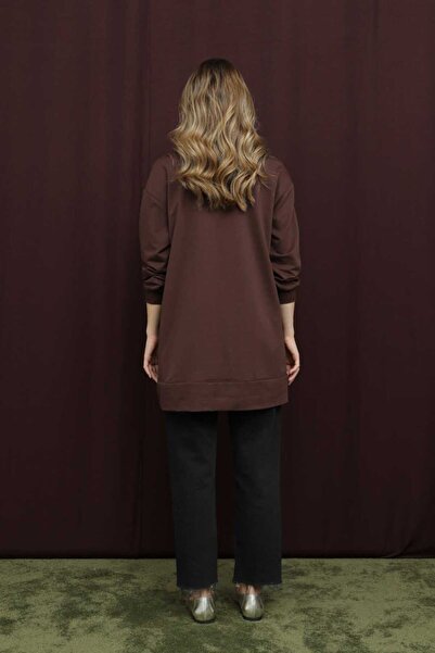 Puane Дамска туника с бродерия от мъниста и цип с два нишки