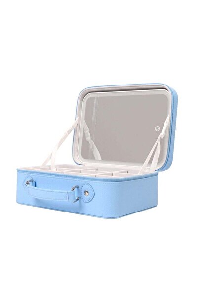 Arabest LED Lighted Travel Makeup Train Case with Mirror