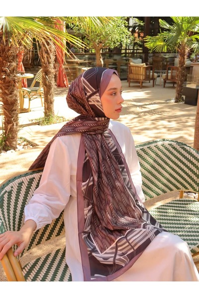 Modakaşmir شال حرير دينية بنمط نورين